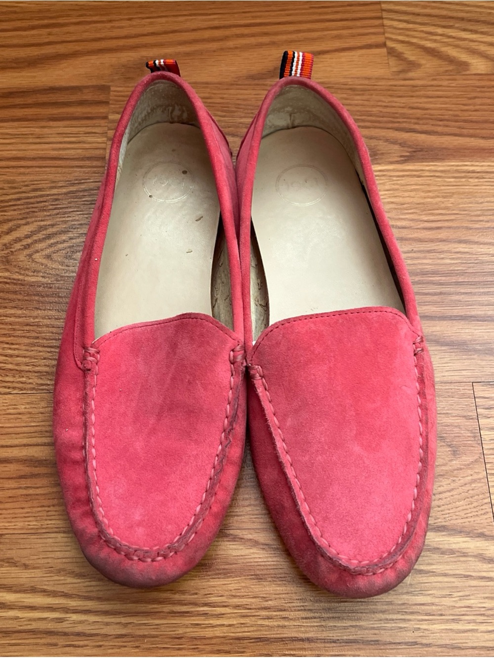 1901 Coral Suede Slip-On Loafers